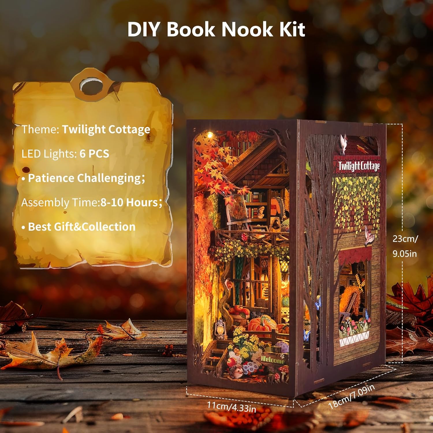 miniature book nook kits