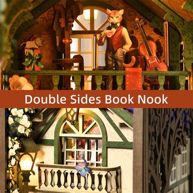 ETKVR DIY Book Nook Kit - Cat Affairs' Bureau - Image 3
