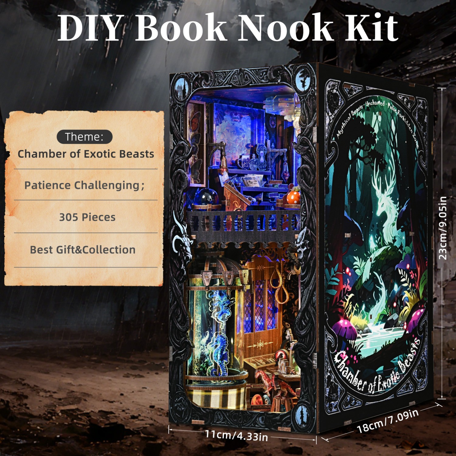 ETKVR DIY Book Nook Kit - Chamber of Exotic Beasts - Image 4