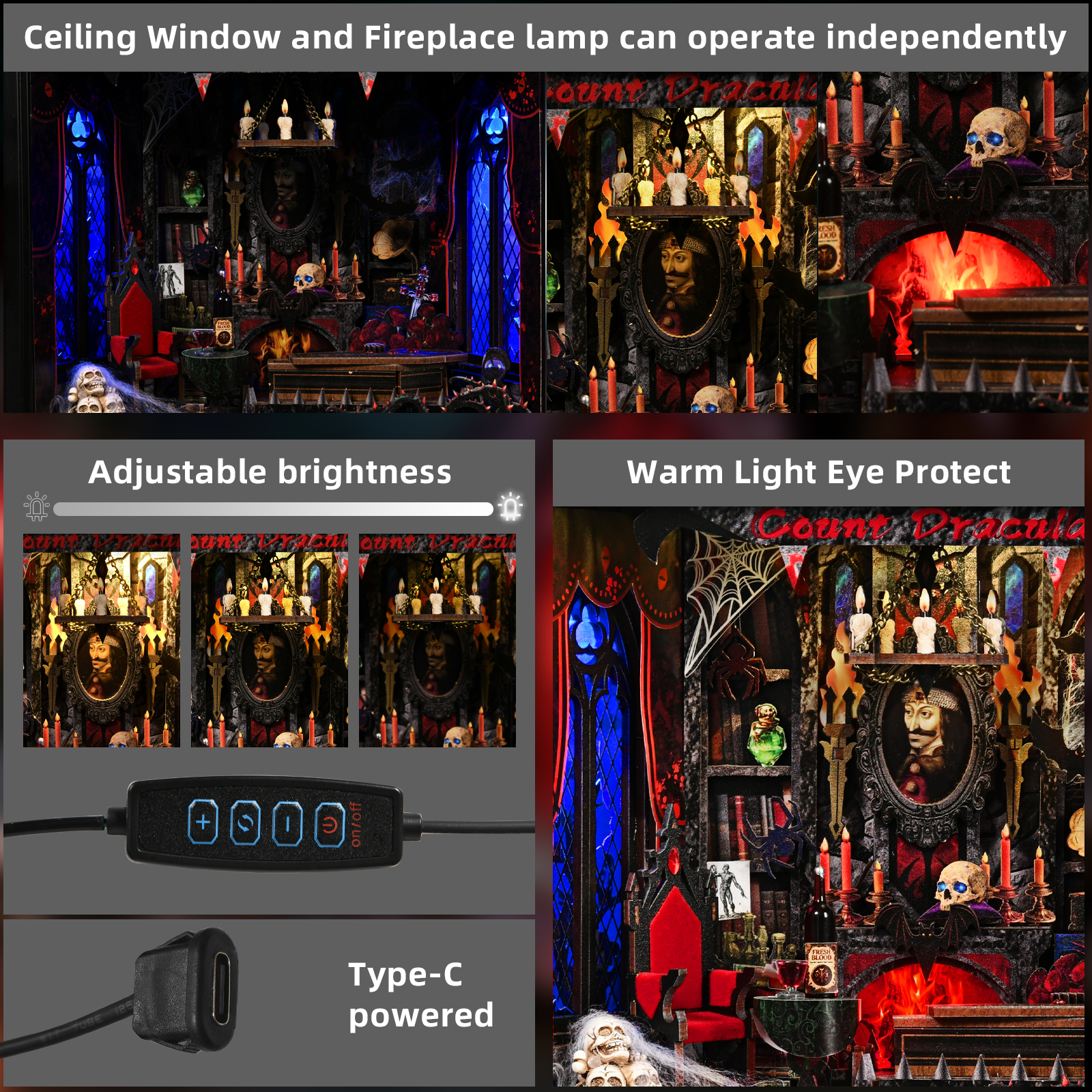 Frame Styled Book Nook Kit - Count Dracula - Image 4